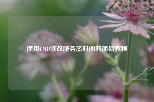 使用CMD修改服務(wù)器時(shí)間的簡易教程