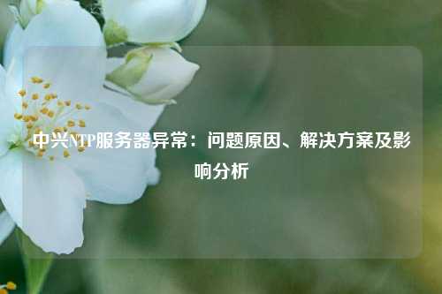 中興NTP服務(wù)器異常：?jiǎn)栴}原因、解決方案及影響分析
